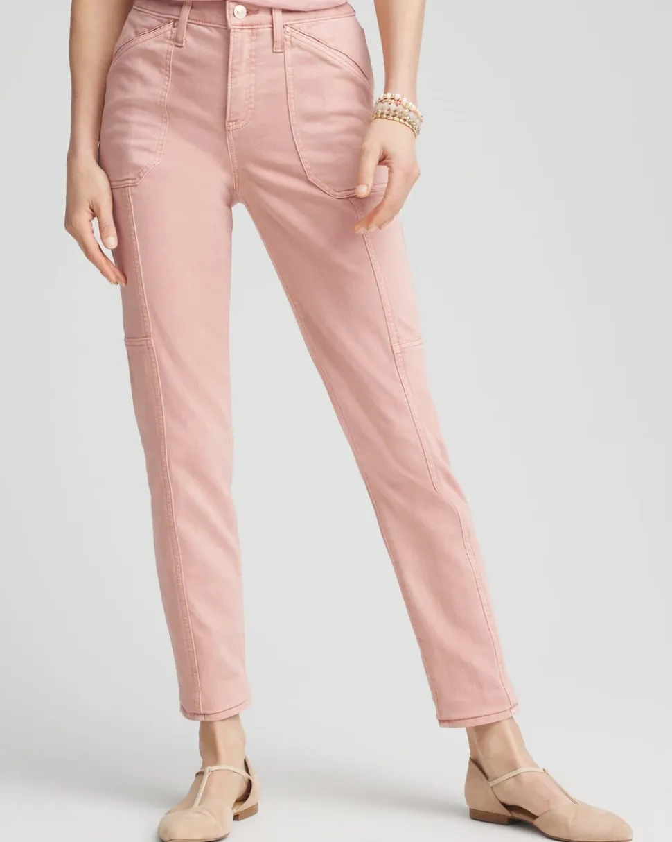 Girlfriend Ankle Utility Jeans