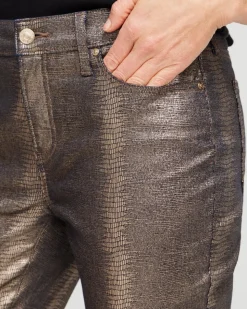 Girlfriend Coated Ankle Jeans