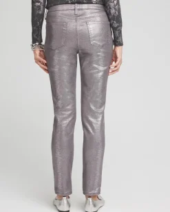 Girlfriend Coated Ankle Jeans