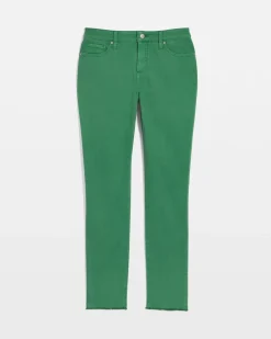 Girlfriend Fray Hem Ankle Jeans