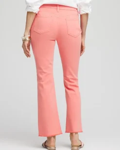 Girlfriend Fray Hem Kick Flare Jeans