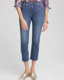Girlfriend Slim Cropped Jeans