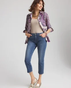 Girlfriend Slim Cropped Jeans