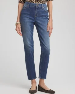 Girlfriend Slim Cropped Jeans