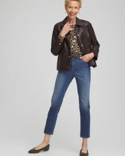 Girlfriend Slim Cropped Jeans