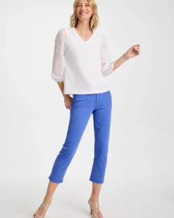 Girlfriend Slim Cropped Jeans
