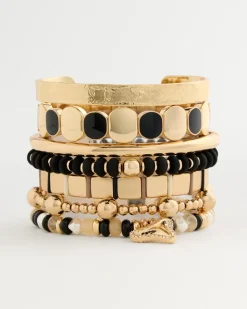 Glam Neutral Slice Stretch Bracelet
