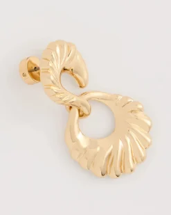 Golden Doorknocker Earrings