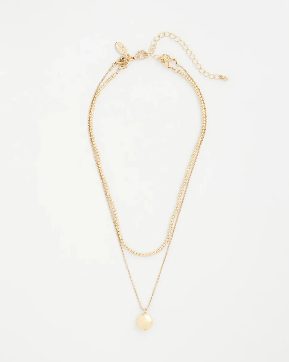 Goldtone Convertible Pendant Necklace