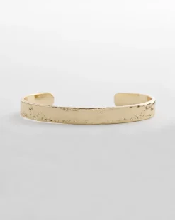 Goldtone Flexible Cuff Bracelet