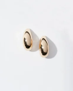 Gold Tone Huggie Hoops