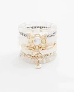 Goldtone Stretch Tennis Bracelet