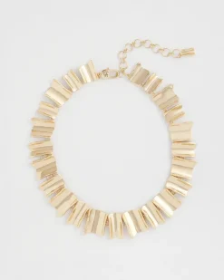 Gold Wave Collar Necklace