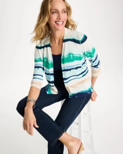 Grotto Striped Summer Romance Cardigan