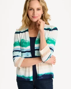 Grotto Striped Summer Romance Cardigan