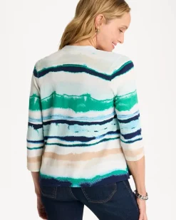 Grotto Striped Summer Romance Cardigan