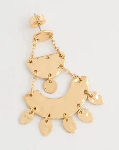 Hammered Chandelier Earrings