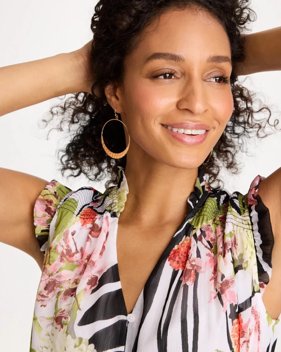 Hammered Hoop Earrings