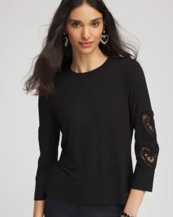 Heart Sleeve Detail Tee