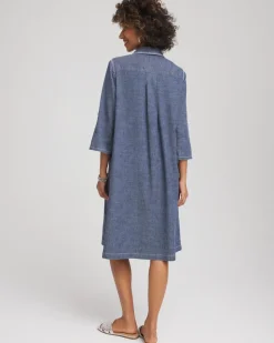 Hemp-Denim Short Dress