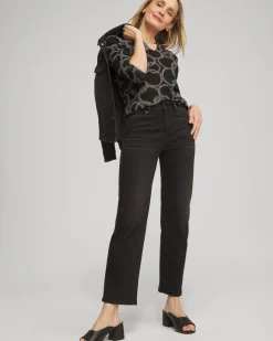 High Rise Straight Jeans