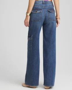 High-Rise Wide-Leg Utility Jeans