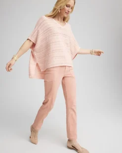 Hi-Lo Hem V-Neck Poncho