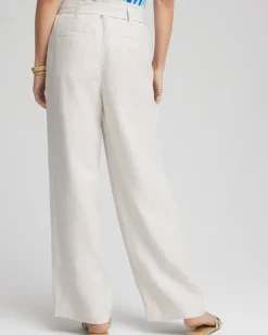 Hollywood Waist Belted Linen Pants