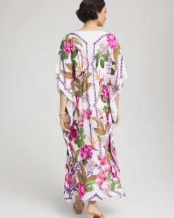 Island Cinch-Waist Kaftan Dress