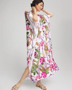 Island Cinch-Waist Kaftan Dress