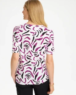 Island Cotton Slub Crewneck Button Tee