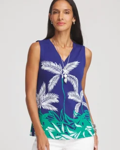 Island Sleeveless V-Neck Tank