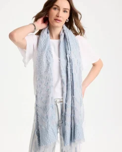 Jacquard Burnout Oblong Scarf