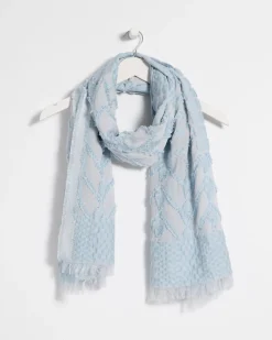 Jacquard Burnout Oblong Scarf