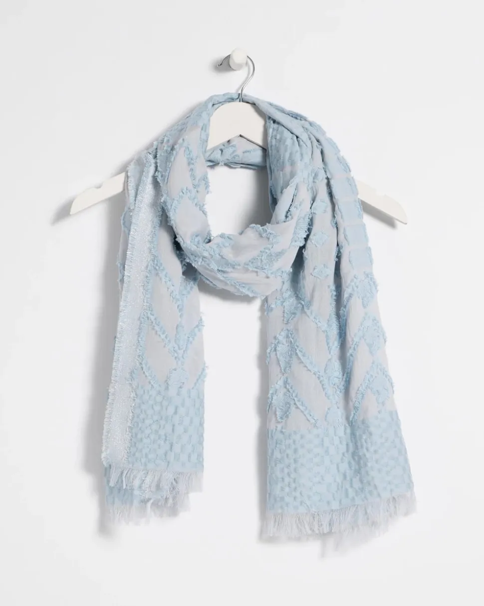 Jacquard Burnout Oblong Scarf
