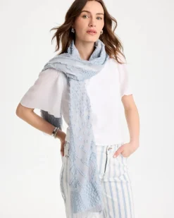 Jacquard Burnout Oblong Scarf