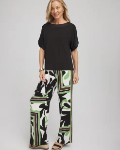 Jersey & Satin Dolman Tee