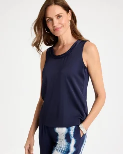 Jersey Satin Tank Top