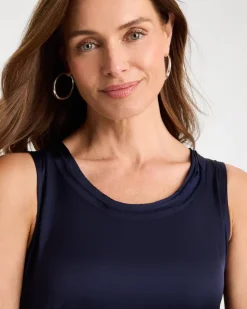 Jersey Satin Tank Top