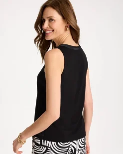 Jersey Satin Tank Top