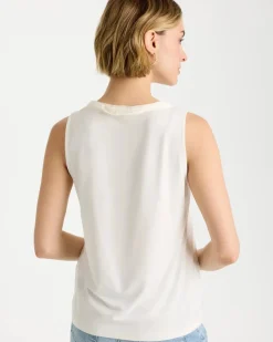 Jersey Satin Tank Top