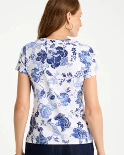 Jolene Cotton Stretch Cap Sleeve Tee