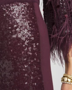 Juliet Sequin Front Ankle Pants