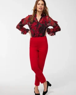 Juliet Slim Trim Detail Ankle Pants