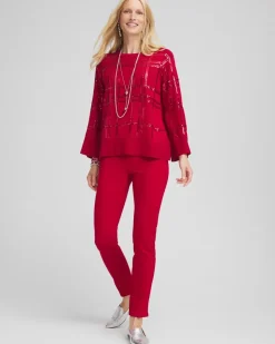 Juliet Slim Trim Detail Ankle Pants