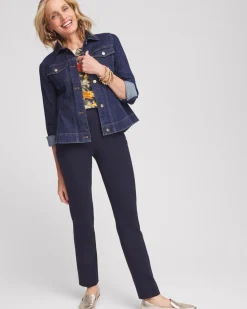 Juliet Slim Trim Detail Ankle Pants