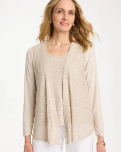 Knit Sequin Cardigan