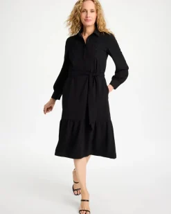 Lace Applique Knee Length Dress