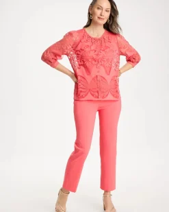 Lace Burnout Blouse