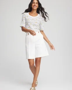 Leopard Graphic Elbow-Sleeve Tee